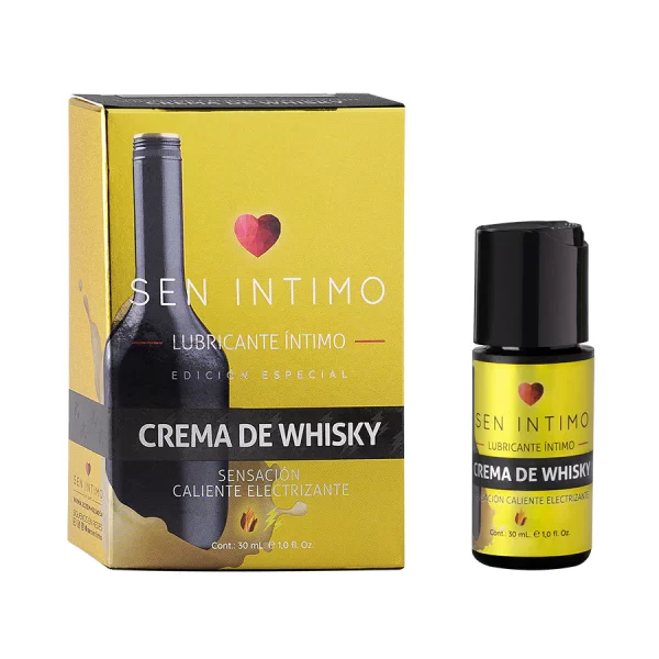 Lubricante Crema de Whisky Sensación Caliente y Electrizante