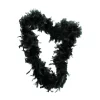 Bufanda de Plumas Negra