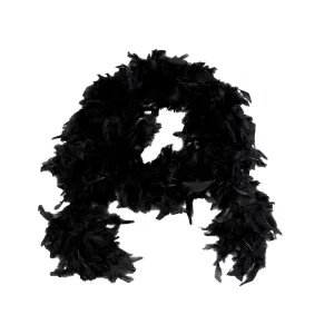 Bufanda de Plumas Negra