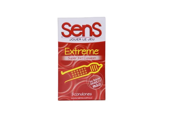 Condón Sens Extreme con Textura Estimulante 